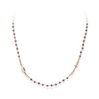 Collana Amen Donna Rosari in Argento Cristallo CRORVI3